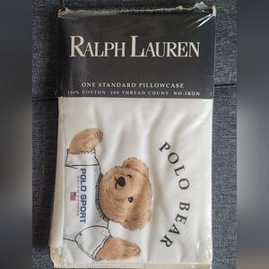 Vintage Ralph Lauren Polo Bear Pillowcase